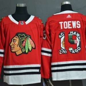 Adidas Chicago Blackhawks #19 Jonathan Toews New Červené Sešitý NHL dres – Pánské