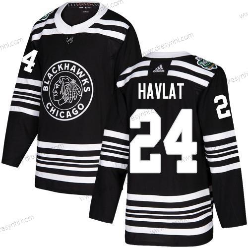 Adidas Chicago Blackhawks #24 Martin Havlat Černá Autentické 2019 Zimní Klasický Sešitý NHL dres – Pánské