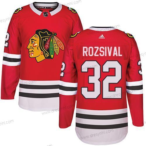 Adidas Chicago Blackhawks #32 Michal Rozsival Červené Domácí dres Autentické Sešitý NHL dres – Pánské