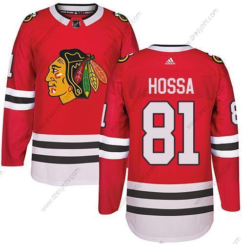 Adidas Chicago Blackhawks #81 Marian Hossa Červené Domácí dres Autentické Sešitý NHL dres – Pánské