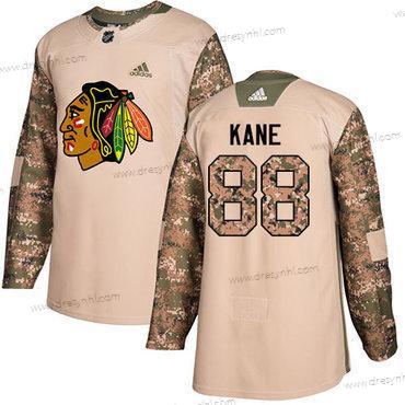 Adidas Chicago Blackhawks #88 Patrick Kane Camo Autentické 2017 Veterans Day Sešitý NHL dres – Juniorské