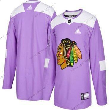 Adidas Chicago Blackhawks Personalizované Nachový Růžový Hokejový Bojuje proti rakovině Tréninkový dres – Pánské