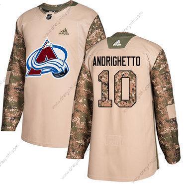 Adidas Colorado Avalanche #10 Sven Andrighetto Camo Autentické 2017 Veterans Day Sešitý NHL dres – Pánské