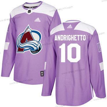 Adidas Colorado Avalanche #10 Sven Andrighetto Nachový Autentické Bojuje proti rakovině Sešitý NHL dres – Pánské