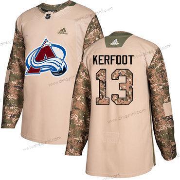 Adidas Colorado Avalanche #13 Alexander Kerfoot Camo Autentické 2017 Veterans Day Sešitý NHL dres – Pánské