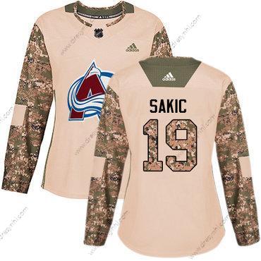 Adidas Colorado Avalanche #19 Joe Sakic Camo Autentické 2017 Veterans Day Sešitý NHL dres – Dámské