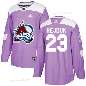 Adidas Colorado Avalanche #23 Milan Hejduk Autentické Bojuje proti rakovině Tréninkový Nachový dres – Pánské