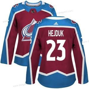 Adidas Colorado Avalanche #23 Milan Hejduk Autentické Domácí dres Červené dres – Dámské