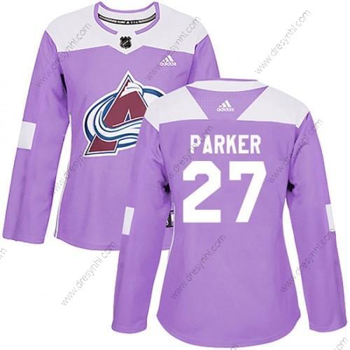 Adidas Colorado Avalanche #27 Scott Parker Autentické Bojuje proti rakovině Tréninkový Nachový dres – Dámské