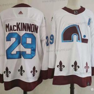 Adidas Colorado Avalanche #29 Nathan Mackinnon Bílý 2020-21 Sešitý NHL dres – Pánské