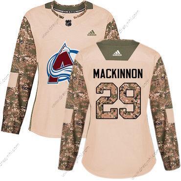 Adidas Colorado Avalanche #29 Nathan Mackinnon Camo Autentické 2017 Veterans Day Sešitý NHL dres – Dámské