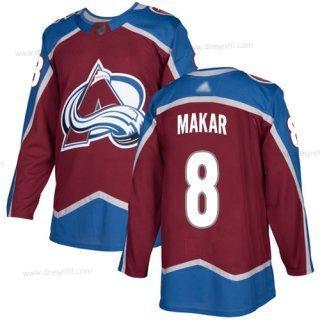 Adidas Colorado Avalanche #8 Cale Makar Domácí dres Červené Autentické Sešitý NHL dres – Pánské