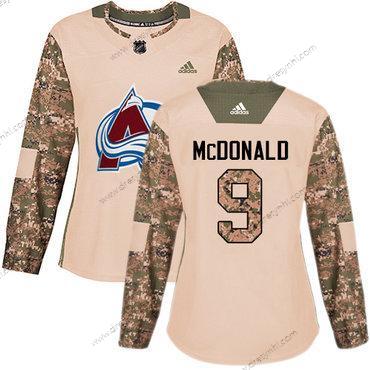 Adidas Colorado Avalanche #9 Lanny Mcdonald Camo Autentické 2017 Veterans Day Sešitý NHL dres – Dámské