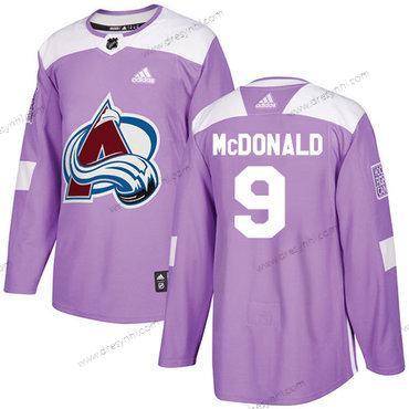 Adidas Colorado Avalanche #9 Lanny Mcdonald Nachový Autentické Bojuje proti rakovině Sešitý NHL dres – Pánské