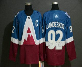 Adidas Colorado Avalanche #92 Gabriel Landeskog Modrý 2020 Stadium Series Sešitý NHL dres – Pánské