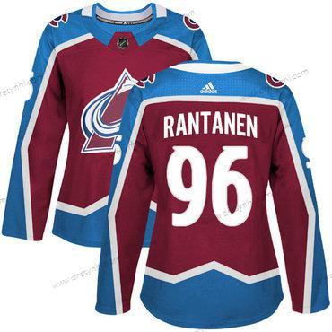 Adidas Colorado Avalanche #96 Mikko Rantanen Domácí dres Červené Autentické Sešitý NHL dres – Dámské