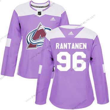 Adidas Colorado Avalanche #96 Mikko Rantanen Nachový Autentické Bojuje proti rakovině Sešitý NHL dres – Dámské