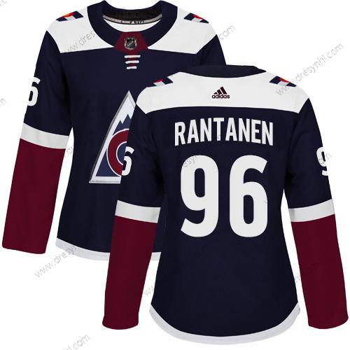 Adidas Colorado Avalanche #96 Mikko Rantanen Námořnictvo Náhradní Autentické Sešitý NHL dres – Dámské