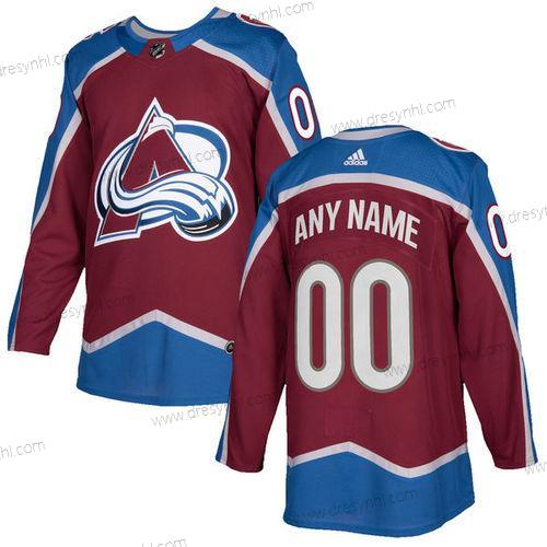 Adidas Colorado Avalanche Personalizované Červené Domácí dres Autentické Sešitý NHL dres – Pánské