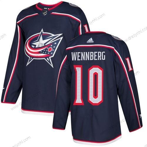 Adidas Columbus Blue Jackets #10 Alexander Wennberg Námořnictvo Modrý Domácí dres Autentické Sešitý NHL dres – Pánské