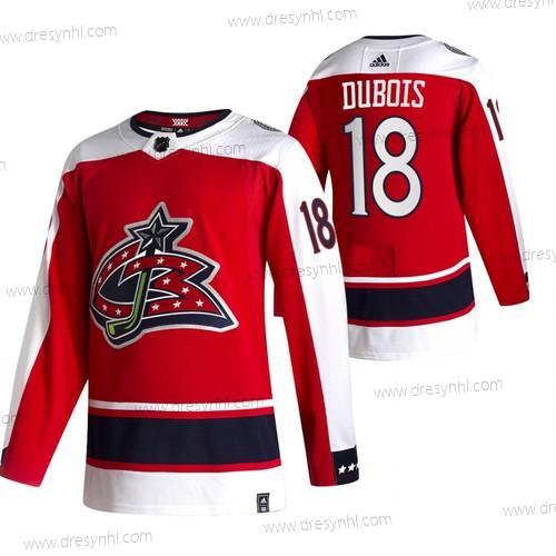 Adidas Columbus Blue Jackets #18 Pierre-Luc Dubois Červené 2020-21 Obrácený Retro Náhradní NHL dres – Pánské