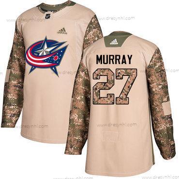 Adidas Columbus Blue Jackets #27 Ryan Murray Camo Autentické 2017 Veterans Day Sešitý NHL dres – Pánské