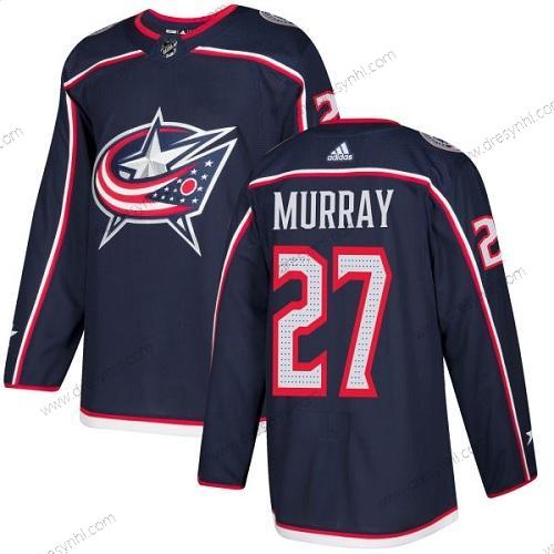 Adidas Columbus Blue Jackets #27 Ryan Murray Námořnictvo Modrý Domácí dres Autentické Sešitý NHL dres – Pánské