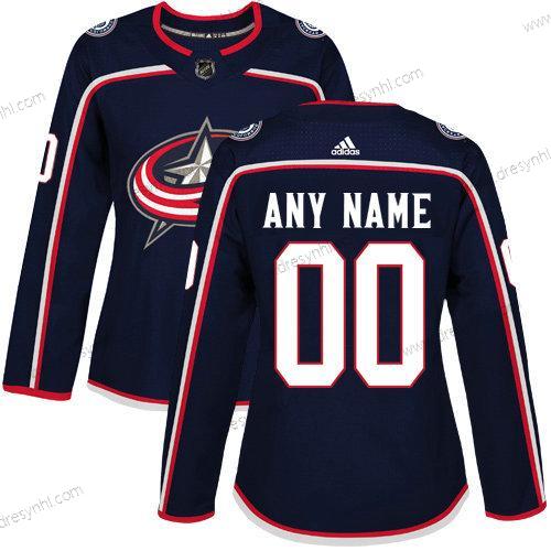 Adidas Columbus Blue Jackets Personalizované Autentické Námořnictvo Modrý Domácí dres NHL dres – Dámské