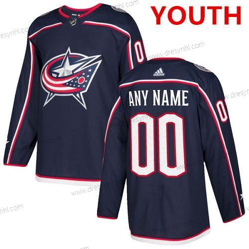 Adidas Columbus Blue Jackets Personalizované Autentické Námořnictvo Modrý Domácí dres NHL dres – Juniorské