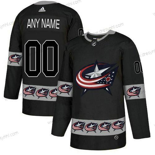 Adidas Columbus Blue Jackets Personalizované Černá Tým Logos dres – Pánské