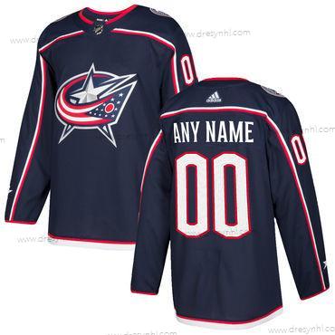 Adidas Columbus Blue Jackets Personalizované Námořnictvo Modrý Domácí dres Sešitý NHL Hokejový dres – Pánské