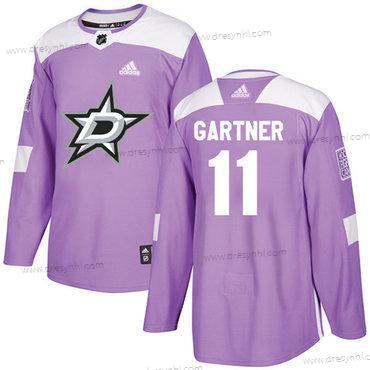 Adidas Dallas Stars #11 Mike Gartner Nachový Autentické Bojuje proti rakovině Sešitý NHL dres – Pánské