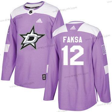 Adidas Dallas Stars #12 Radek Faksa Nachový Autentické Bojuje proti rakovině Sešitý NHL dres – Pánské