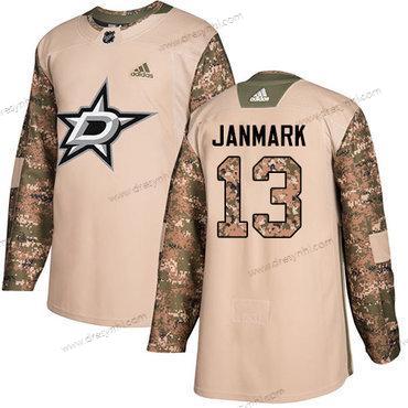 Adidas Dallas Stars #13 Mattias Janmark Camo Autentické 2017 Veterans Day Sešitý NHL dres – Pánské