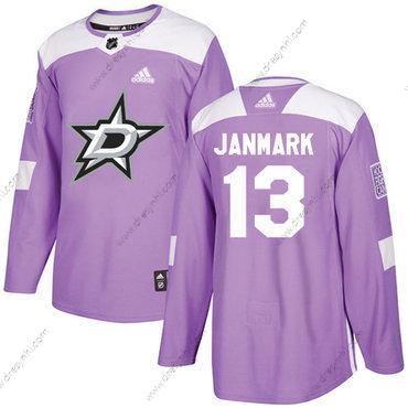 Adidas Dallas Stars #13 Mattias Janmark Nachový Autentické Bojuje proti rakovině Sešitý NHL dres – Pánské