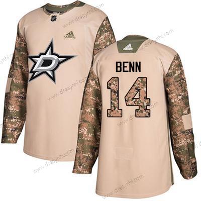 Adidas Dallas Stars #14 Jamie Benn Camo Autentické 2017 Veterans Day Sešitý NHL dres – Juniorské