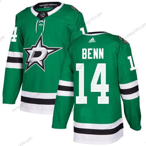 Adidas Dallas Stars #14 Jamie Benn Zelená Domácí dres Autentické Sešitý NHL dres – Juniorské