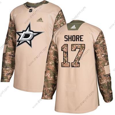 Adidas Dallas Stars #17 Devin Shore Camo Autentické 2017 Veterans Day Sešitý NHL dres – Juniorské