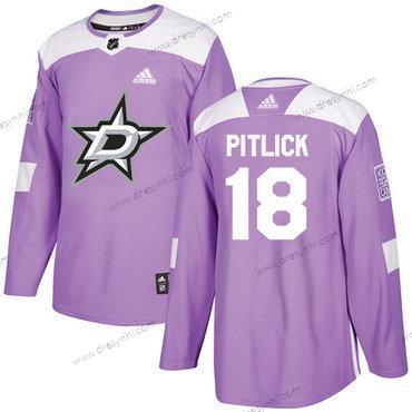 Adidas Dallas Stars #18 Tyler Pitlick Nachový Autentické Bojuje proti rakovině Sešitý NHL dres – Pánské