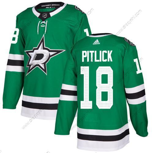 Adidas Dallas Stars #18 Tyler Pitlick Zelená Domácí dres Autentické Sešitý NHL dres – Pánské