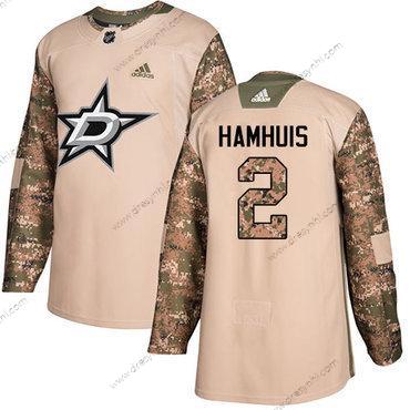 Adidas Dallas Stars #2 Dan Hamhuis Camo Autentické 2017 Veterans Day Sešitý NHL dres – Pánské