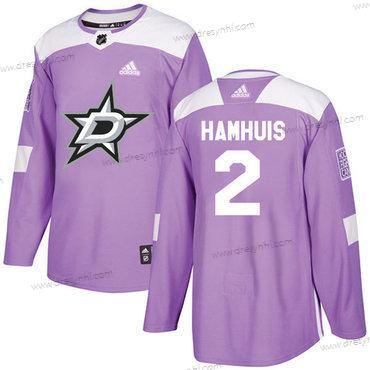 Adidas Dallas Stars #2 Dan Hamhuis Nachový Autentické Bojuje proti rakovině Sešitý NHL dres – Pánské