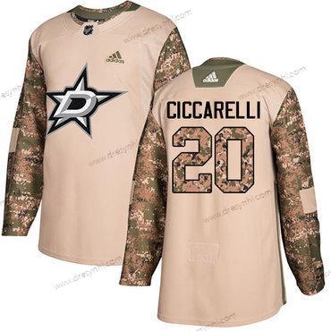 Adidas Dallas Stars #20 Dino Ciccarelli Camo Autentické 2017 Veterans Day Sešitý NHL dres – Pánské