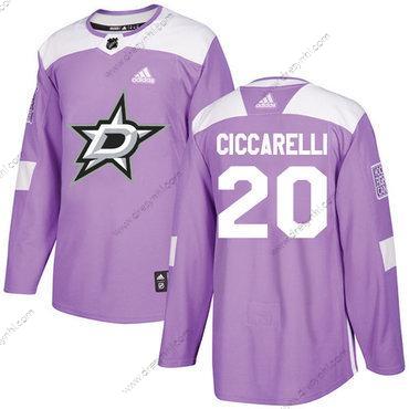 Adidas Dallas Stars #20 Dino Ciccarelli Nachový Autentické Bojuje proti rakovině Sešitý NHL dres – Pánské