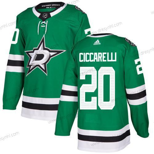 Adidas Dallas Stars #20 Dino Ciccarelli Zelená Domácí dres Autentické Sešitý NHL dres – Pánské