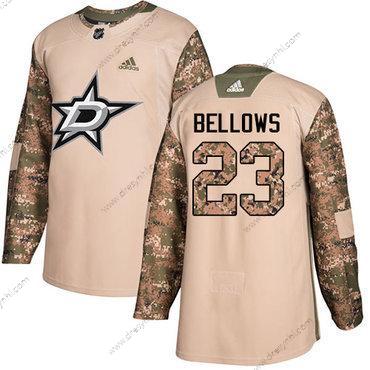 Adidas Dallas Stars #23 Brian Bellows Camo Autentické 2017 Veterans Day Sešitý NHL dres – Pánské