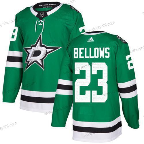 Adidas Dallas Stars #23 Brian Bellows Zelená Domácí dres Autentické Sešitý NHL dres – Pánské