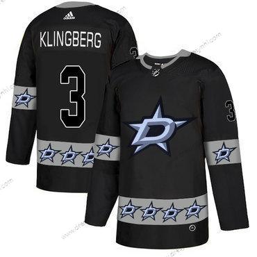 Adidas Dallas Stars #3 John Klingberg Černá Tým Logos dres – Pánské