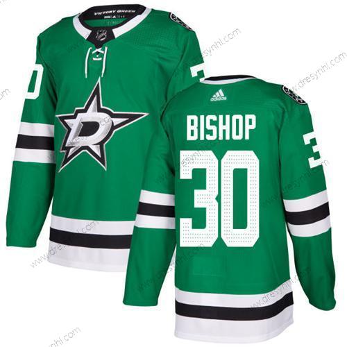 Adidas Dallas Stars #30 Ben Bishop Zelená Domácí dres Autentické Sešitý NHL dres – Juniorské