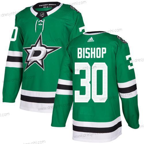 Adidas Dallas Stars #30 Ben Bishop Zelená Domácí dres Autentické Sešitý NHL dres – Pánské